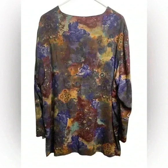 Vintage Relance Loose Fitting, Long Sleeve, Button Up Shirt, Fall Colours - Picture 2 of 6